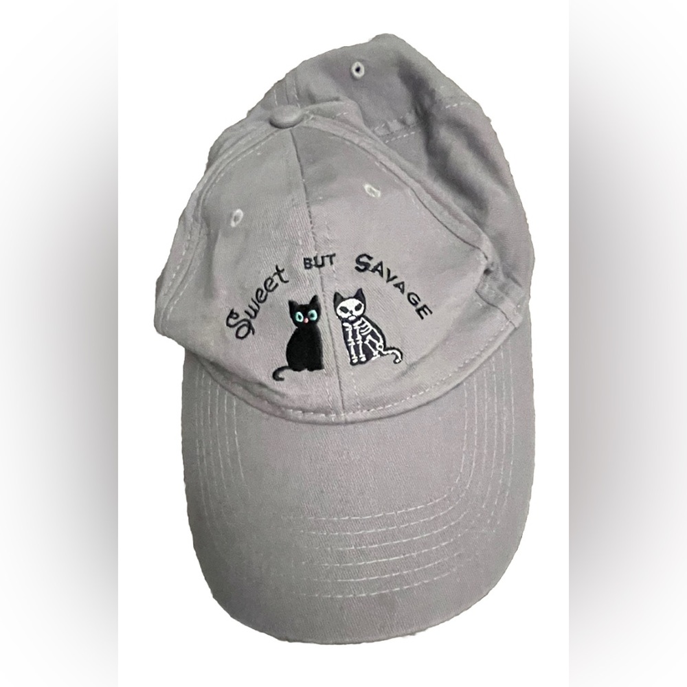 Women’s Gray Sweet but Savage Baseball Hat